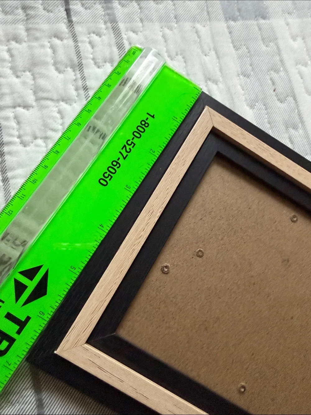 Two-Tone Black and Natural Wood Picture Frame - Home Accents